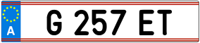 Trailer License Plate